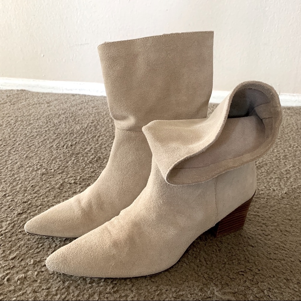 Zara suede beige boots size 38 , 7